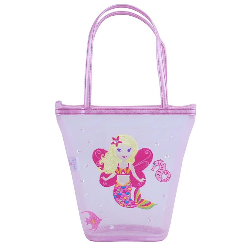 Mesh pink mermaid small bag NWT 7” x 7”